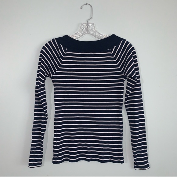 Lauren Ralph Lauren Small sweater top blue&white stripes - Picture 6 of 7